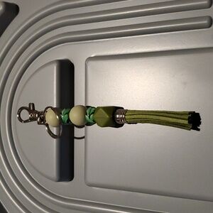 Silicone and glass key chain- card holder, purse 👛 charm NEW